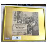1913 Budweiser Paper Advertisement