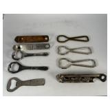 9 Vintage Beer Bottle - Can Openers
