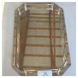 Beveled Mirror Dresser Tray