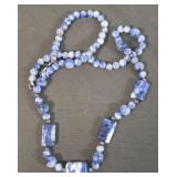 Vintage Sodalite Gemstone Necklace