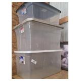 3 Large Totes with Lids