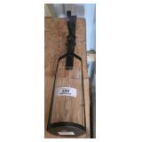 Large Metal & Glass Hanging Lantern