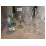 Crystal Colored Glass Stemware