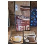 3 Coffee Wall Hangings