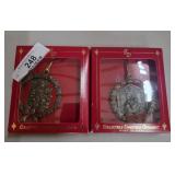 2 Gloria Duchin Collectible Ornaments