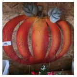 Large Metal Pumpkin Yard Display