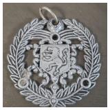 Large Silver Tone Lion Pendant