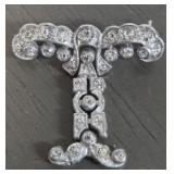Antique Rhinestone Brooch