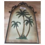 Metal Palm Tree Wall Hanging