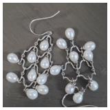 Sterling Silver Pearl Earrings