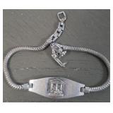 Sterling Silver Fraternity Vintage Bracelet