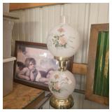 Hand Painted Hurricane Lamp