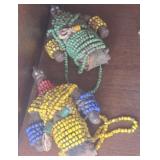 2 Beaded African Dolls