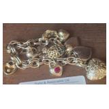 Charm Bracelet with Hearts