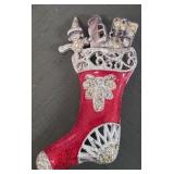 Vintage Ornate Enamel Crystal Brooch