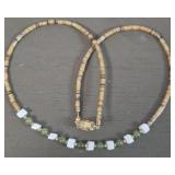 Vintage Multi Gemstone Jade Necklace