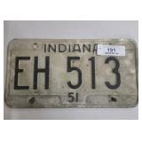 1951 License Plate