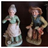 Pair of Bisque Figurines