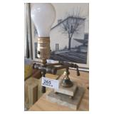 Antique Marble Base Desk Lamp