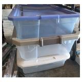 3 Totes with Lids