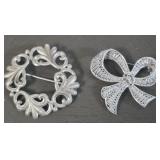 2 Vintage Brooches