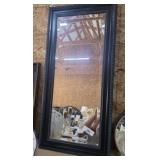 Black Framed Beveled Mirror