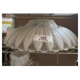 Large Vintage Glass Lamp Shade