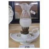 Antique Miniature Aladdin Style Oil Lamp