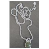 Carved Jade Vintage Necklace