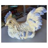 Large Blue / White Rooster