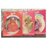 3- Golden Barbie Paper Doll Books