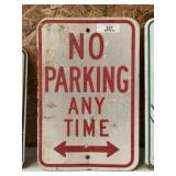 No Parking Street Sign