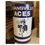 Evansville Aces Metal Trash Can