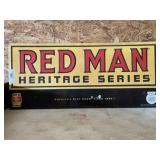 Red Man Chewing Tobacco Tin Sign