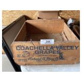 Vintage Wooden Grapes Box