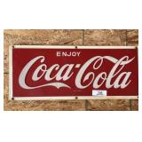 Vintage Metal Coca Cola Sign
