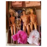 Lot of 9 Misc. Barbies & Misc. Dolls