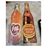 2 Adv. Cardboard Soda Signs