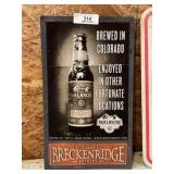 Breckenridge Brewery Colorado Ale Sign