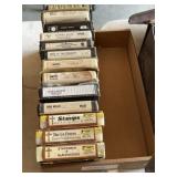 Flat of Thirteen 8 Track Tapes