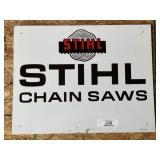 Vintage Stihl Chainsaw Metal Sign