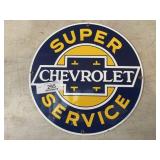 Porcelain Chevy Service Sign