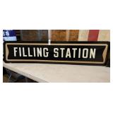 Filling Station Metal Sign