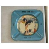 Horse Shoe Bar Metal Ashtray