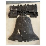 Cast Metal Liberty Bell Wall Plaque