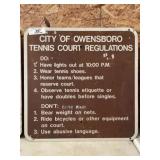 Owensboro, KY Tennis Sign