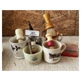 Lot of Vintage Shaving Equipment