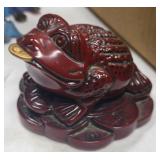 Red Money Toad Lucky Frog