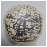 Vintage World Map Compact Case