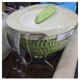 Vintage Salad Bowls with Utensils